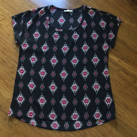 PLEIONE CAP SLEEVED TOP. Size Small - Picture 1 of 4